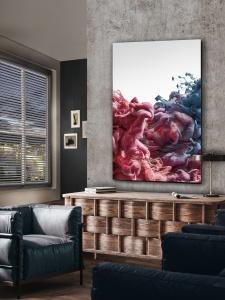 TABLOU DECORATIV MIXTURA, 100x150 CM, DIN STICLA SECURIZATA, STIL MODERN