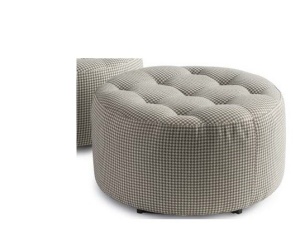 TABURET ALB/GRI ASTON - DESIGN MODERN