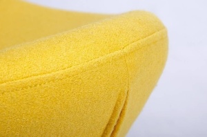 TABURET-SUPORT PENTRU PICIOARE GALBEN5/CROM EGG SZEROKI, STIL MODERN B2 - Img 3