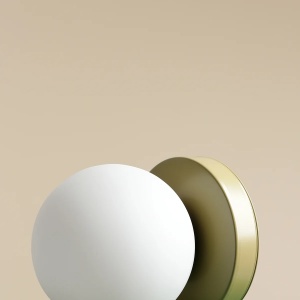 VEIOZA BALL S, 17 CM, FISTIC, DIN STICLA SI METAL, STIL MODERN