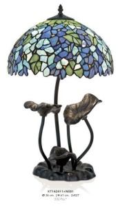 VEIOZA DEOSEBITA TIFFANY, COD KT142411+N081, DIN METAL SI STICLA