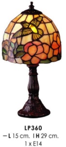 VEIOZA DEOSEBITA TIFFANY, COD LP361, DIN METAL SI STICLA