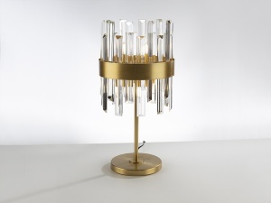 VEIOZA GRACE, 50 CM, AURIU/TRANSPARENT, DIN METAL SI STICLA, STIL MODERN - Img 4