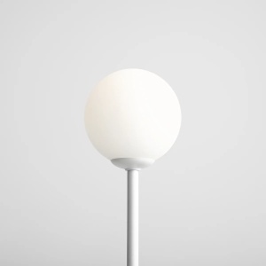 VEIOZA PINNE, 35 CM, ALBA, DIN STICLA SI METAL, STIL MODERN