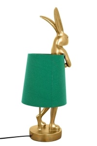 VEIOZA RABBIT AURIU/VERDE, CONFECTIONATA DIN POLIRASINA, STIL MODERN - Img 3