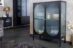 VITRINA LIVING, DIN METAL SI STICLA 110CM, DESIGN INDUSTRIAL, ARTIM GROUP SELECTION - Img 2
