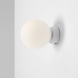 APLICA BALL S, 14 CM, ALBA, DIN STICLA SI METAL, STIL MODERN