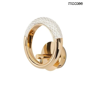 APLICA HELIOS GOLD, CONFECTIONATA DIN ALUMINIU SI STICLA, STIL MODERN