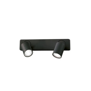 APLICA RUDY AP2 ROUND, NEGRU, DIN ALUMINIU, STIL MODERN