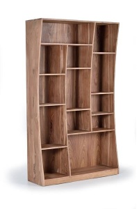 BIBLIOTECA/ORGANIZATOR 200CM, MARO, DIN LEMN MASIV DE ACACIA, GINER Y COLOMER - Img 2