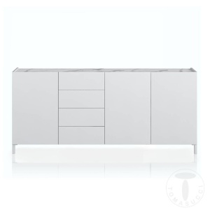 BUFET LIVING 174CM, EDDY, COD 4934, STIL MODERN, REALIZATA PANOURI LAMINATE, EFECT MARMURA - Img 2