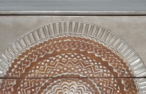 BUFET TRISTAN 100CM, GRI/MARO, DIN LEMN DE MANGO SI METAL, GINER Y COLOMER - Img 3