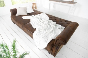 CANAPEA EXTENSIBILA,220CM, TAPITAT IN PIELE ECO, MARO ANTIC, ARTIM GROUP SELECTION - Img 4
