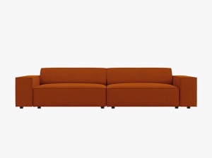 CANAPEA JODIE, 4 LOCURI, 244 CM, DIVERSE CULORI SI MATERIALE, DESIGN DEOSEBIT - Img 12