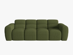 CANAPEA LISA, 4 LOCURI, 265 CM, VERDE OLIVE 35, TAPITERIE DIN STOFA, DESIGN DEOSEBIT - Img 2