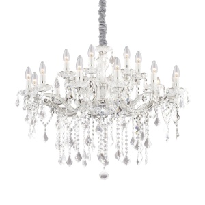 CANDELABRU FLORIAN SP18, CROM, DIN STICLA, STIL CLASIC