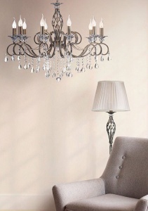 CANDELABRU GRACE RC247-PL-10-R, DIN METAL SI STICLA, STIL CLASIC, MAYTONI