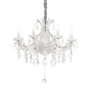CANDELABRU NAPOLEON SP8, CROM, DIN STICLA, STIL CLASIC