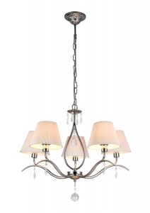 CANDELABRU TALIA MOD334-PL-05-N , DIN METAL SI TEXTIL, STIL MODERN, MAYTONI