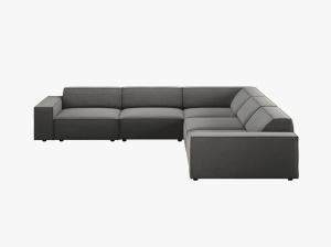 COLTAR JODIE, 6 LOCURI, 287 CM, DIVERSE CULORI SI MATERIALE, DESIGN DEOSEBIT - Img 3