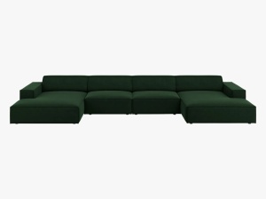 COLTAR JODIE, 6 LOCURI, 364 CM, DIVERSE CULORI SI MATERIALE, DESIGN DEOSEBIT - Img 6