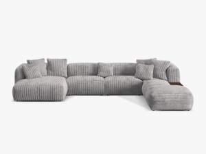 COLTAR MARTINA DREAPTA, 4+ LOCURI, 406 CM, DIVERSE CULORI SI MATERIALE, DESIGN DEOSEBIT - Img 14