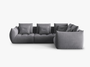 COLTAR MODULAR BLOOM DREAPTA, 4 LOCURI, 316 CM, DIVERSE CULORI SI MATERIALE, DESIGN DEOSEBIT
