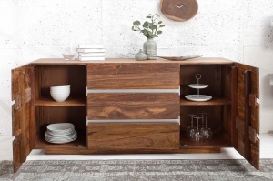 COMODA DIN LEMN MASIV FIRE&EARTH 38113 - DESIGN VINTAGE/INDUSTRIAL - Img 3