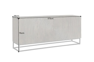 COMODA LIVING 177CM, LEMN DE MANGO SI CADRUL DIN METAL, ARTIM GROUP COLLECTION - Img 4