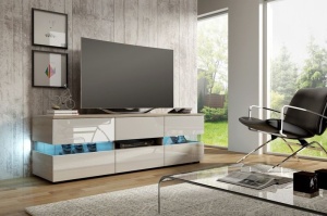 COMODA STEJAR RTV CU LED SI TELECOMANDA MORGAN - DESIGN MODERN