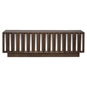 COMODA TV BRYANT, 180 CM, MARO, DIN LEMN DE MANGO SI OGLINDA, RICHMOND INTERIORS - Img 2