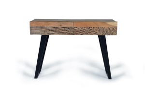 CONSOLA 1376, MARO/NEGRU, DIN LEMN DE SALCAM SI METAL, STIL MODERN G&C