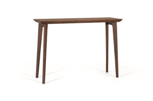 CONSOLA HOL DIN LEMN 110CM, CULOARE NUC, DIN LEMN DE MANGO, MODEL DEOSEBIT - Img 2