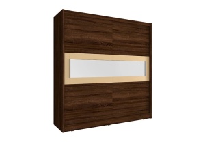 DULAP DORMITOR WIKI IV 180 STEJAR SONOMA CIOCOLATIU DESIGN MODERN PSK