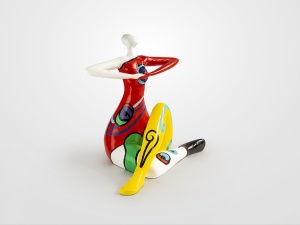 FIGURINA DECORATIVA FEMME, 51x58 CM, DIN RASINA, STIL MODERN - Img 5