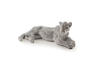 FIGURINA DECORATIVA LEONA, 64x22 CM, DIN POLIRASINA, STIL MODERN - Img 3