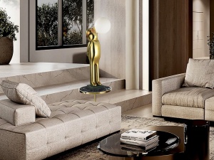 FIGURINA DECORATIVA MR BUBBLE, CU LED, 20x82 CM, DIN FIBRE DE STICLA, RASINA SI ACRIL, STIL MODERN
