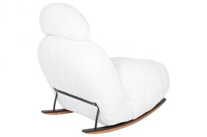 FOTOLIU BALANSOAR PLUSH FUR, ALB, DIN TEXTIL PLUSAT, STIL MODERN B2 - Img 4
