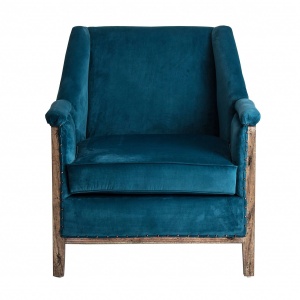 FOTOLIU CONFORTABIL JOHVI REF. 27314, DIN LEMN MASIV SI CATIFEA, STIL CLASIC, VIC