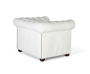 FOTOLIU ELEGANT, ARTIM 1762, DIN LEMN SI PIELE, CULOARE ALBA, ARTIM GROUP SELECTION - Img 3