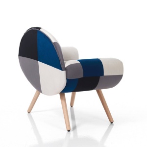 FOTOLIU ELEGANT, KALEIDOS-F, COD 5078, STIL MODERN, REALIZAT DIN LEMN SI STOFA - Img 4
