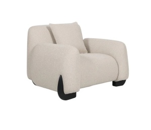 FOTOLIU LOUNGE GODIVA, BISCOTTI CREM, S5180, TAPITERIE 100% POLIESTER, STIL MODERN