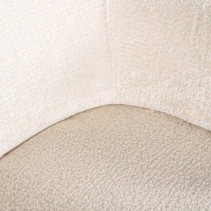 FOTOLIU VENUS, ALB CHENILLE 900 S4558, CONFECTIONAT DIN 100% POLIESTER, SPUMA, PLACAJ, METAL SI LEMN DE PIN, STIL MODERN - Img 5