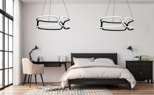 LAMPĂ DE CRISTAL LED APP790-CP TRIO BLACK - Img 4