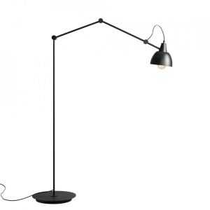 LAMPADAR AIDA, 233 CM, NEGRU, DIN METAL, STIL VINTAGE