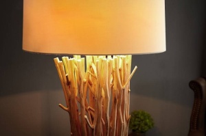 LAMPADAR EUPHORIA 175 CM ALB/NATURAL COD 20697 DESIGN RUSTIC - Img 3