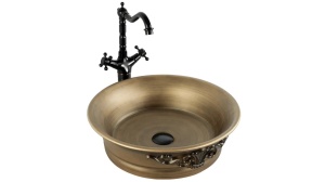 LAVOAR REA BETTY, 43,5 CM, BRONZ, DIN CERAMICA, CALITATE SUPERIOARA - Img 5