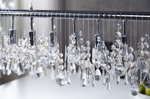 LUSTRA 9 FLAMES, DIAMONDS 124CM, DESIGN MODERN - Img 5