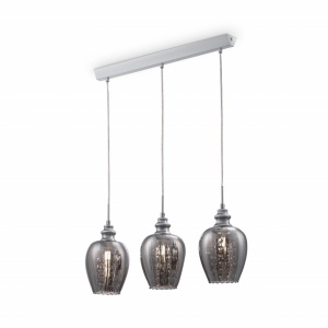 LUSTRA BLUES MOD033-PL-03-N , DIN METAL SI STICLA, STIL MODERN, MAYTONI