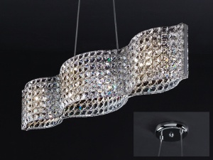 LUSTRA CU CRISTALE ONDA 161952 - DESIGN MODERN - SCHULLER